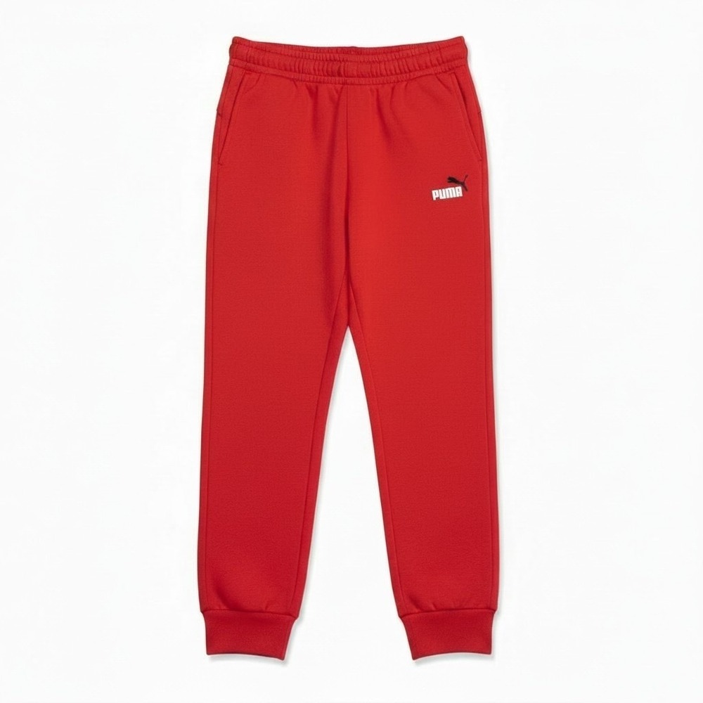 Puma Mens Fleece Joggers Red Tapered Sweatpants XL 846810-11